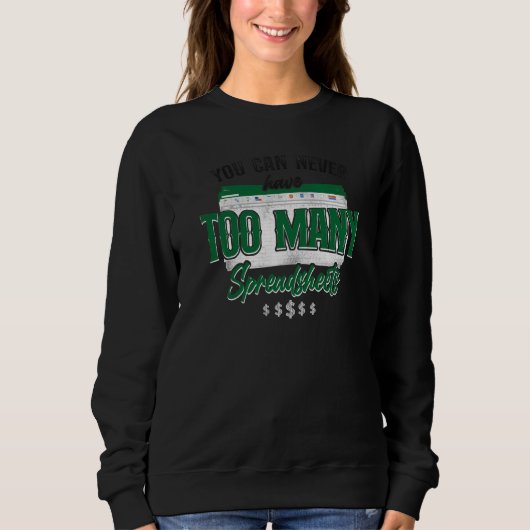 Sweatshirt Comptable Teneur De Livres Tableur De Comptabilité (Devant)