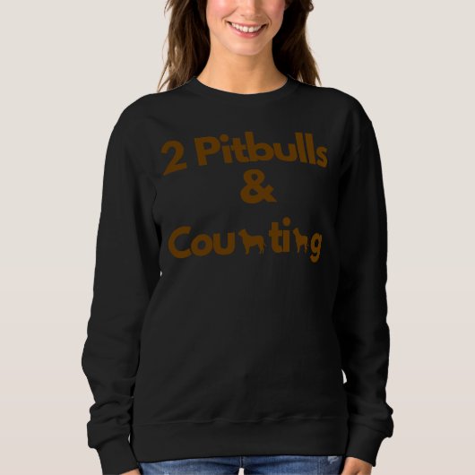 Sweatshirt Comptage 2 Pitbulls & (Devant)