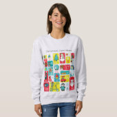 Sweatshirt Compte à rebours de Noël du calendrier de l'arrivé (Devant entier)