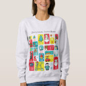 Sweatshirt Compte à rebours de Noël du calendrier de l'arrivé (Devant)