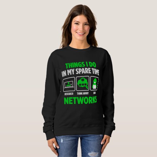 Sweatshirt Computer Network Programming and Hacker (Devant entier)