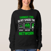Sweatshirt Computer Network Programming and Hacker (Devant)