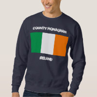 Comté de Monaghan, Irlande avec drapeau irlandais