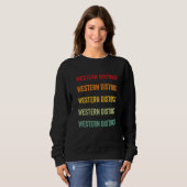Sweatshirt Comté du district occidental Rainbow Tex Samoa amé (Devant entier)