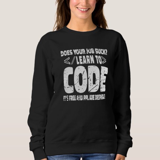 Sweatshirt Concepteur logiciel Programmation Informaticien C (Devant)
