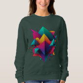 Sweatshirt conception abstraite (Devant)