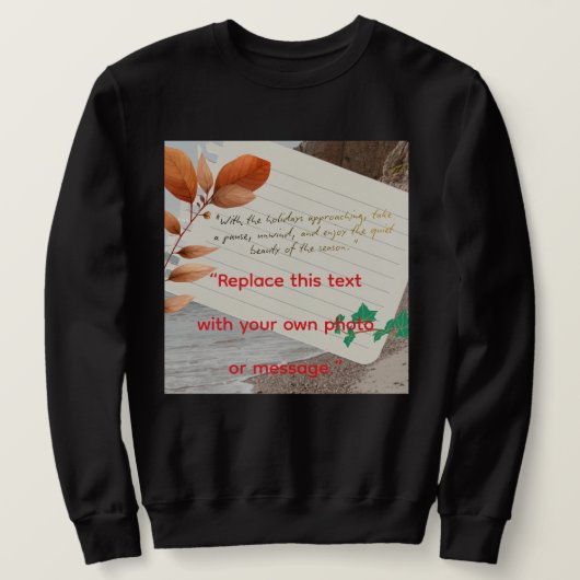 Sweatshirt Conception Abstraite de Vacances – Art de Fête (Design devant)