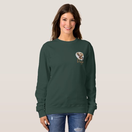 Sweatshirt Conception adorable de chien de compagnie pour Amo (Devant entier)