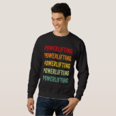 Sweatshirt Conception Arc-en-ciel de l'Haltérophilie de Force (Devant entier)