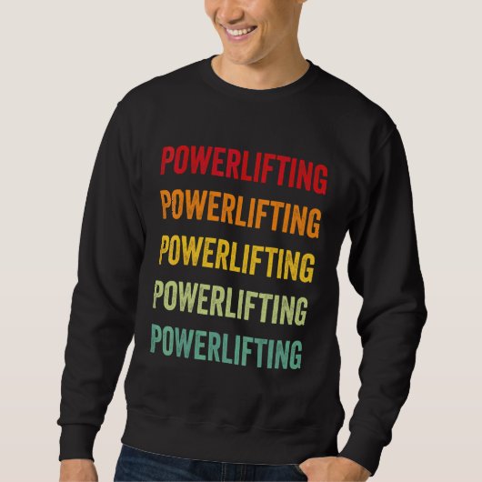 Sweatshirt Conception Arc-en-ciel de l'Haltérophilie de Force (Devant)