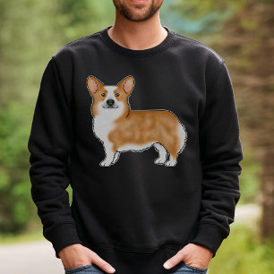 Sweatshirt Conception artistique de la race de chien Red Pemb