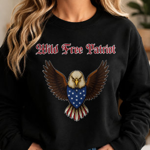 Sweatshirt Conception d'aventure d'esprit patriotique américa