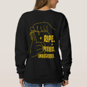 Sweatshirt Conception de banane en LSF - Mûre, Épluchée, Impe (Dos)