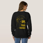 Sweatshirt Conception de banane en LSF - Mûre, Épluchée, Impe (Dos entier)