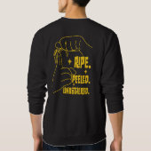Sweatshirt Conception de banane en LSF - Mûre, Épluchée, Impe (Dos)