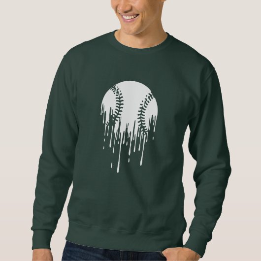 Sweatshirt Conception de baseball dégoulinant pour les fans d (Devant)