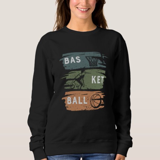 Sweatshirt Conception de basket cool avec 3 couleurs (Devant)