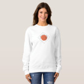 Sweatshirt Conception de basketball minimaliste (Devant entier)