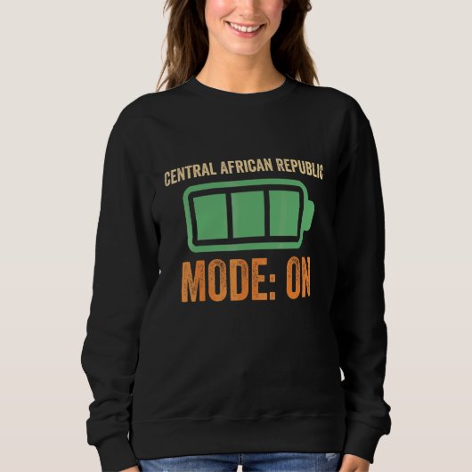 Sweatshirt Conception de batterie en mode République centrafr (Devant)