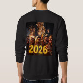 Sweatshirt Conception de célébration de fête du Nouvel An (Dos)