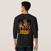 Sweatshirt Conception de célébration de fête du Nouvel An (Dos entier)