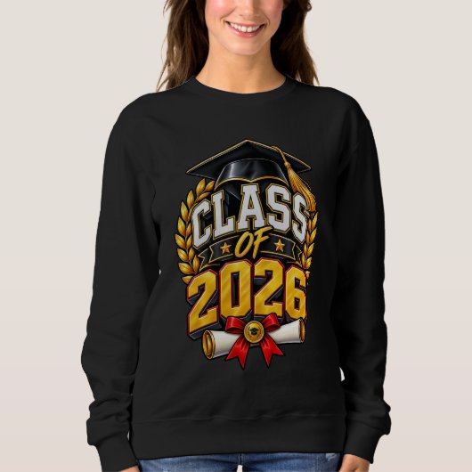 Sweatshirt Conception de célébration de remise des diplômes d (Devant)