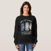 Sweatshirt Conception de chat Chats Chaton Gueule de bois (Devant entier)