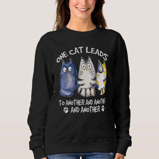 Sweatshirt Conception de chat Chats Chaton Gueule de bois (Devant)