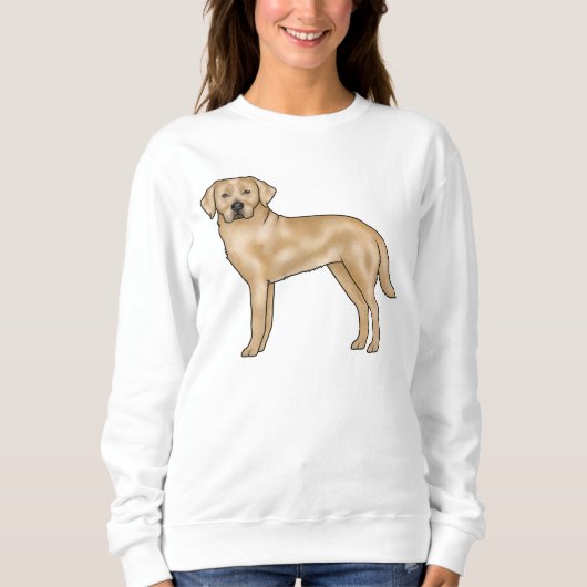 Sweatshirt Conception de chien de dessin animé mignon retriev (Devant)
