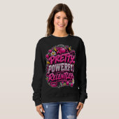 Sweatshirt Conception de citation de salle de sport rose impl (Devant entier)