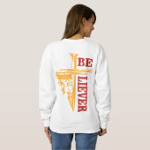 Sweatshirt Conception de clou de croix de Jésus – Puissant Ch (Dos entier)