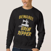 Sweatshirt Conception De Couture Méfiez-Vous De La Grim Rippe (Devant)