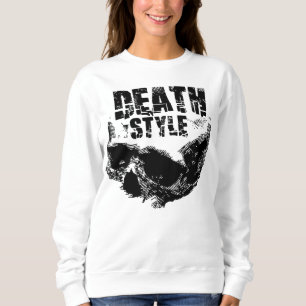 Sweatshirt Conception de crâne de style de mort