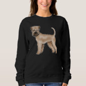Sweatshirt Conception de dessin de chien de chien de Terrier (Devant)