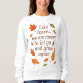 Sweatshirt Conception de devis d'automne inspirant - (Devant)