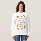 Sweatshirt Conception de devis d'automne inspirant - (Devant entier)