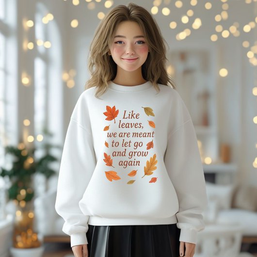 Sweatshirt Conception de devis d'automne inspirant -