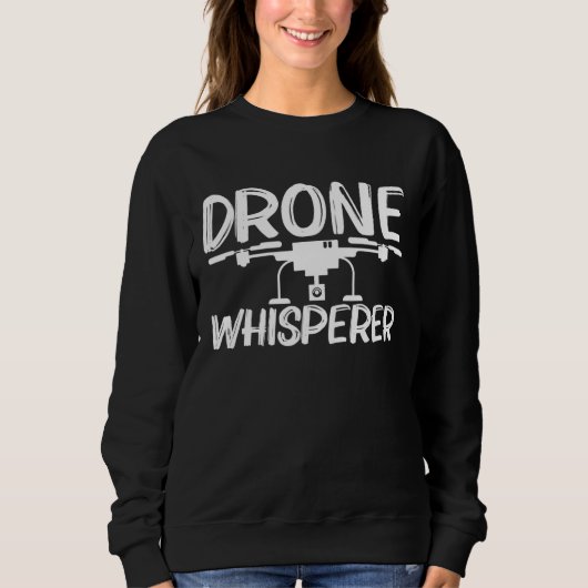 Sweatshirt Conception De Drone Pour Hommes Femmes Hélicoptère (Devant)