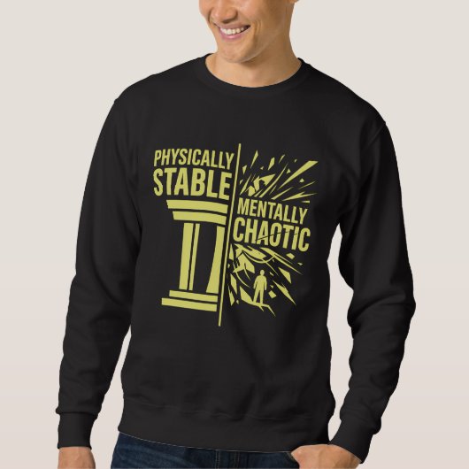 Sweatshirt Conception de dualité stable physiquement et chaot (Devant)