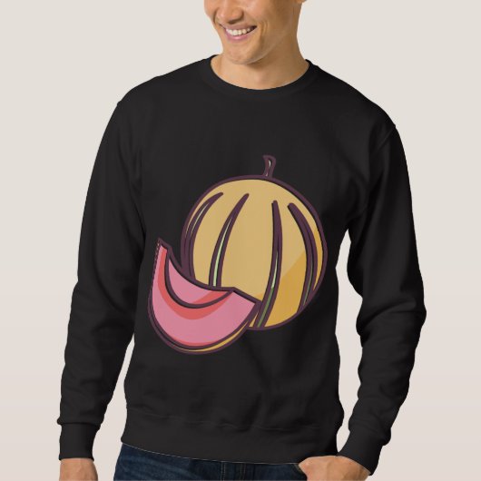 Sweatshirt Conception de fruits d'été Melon pour les fruits e (Devant)