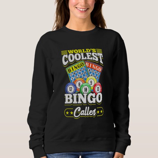 Sweatshirt Conception de jeu de carte de bingo - Worlds Coole (Devant)