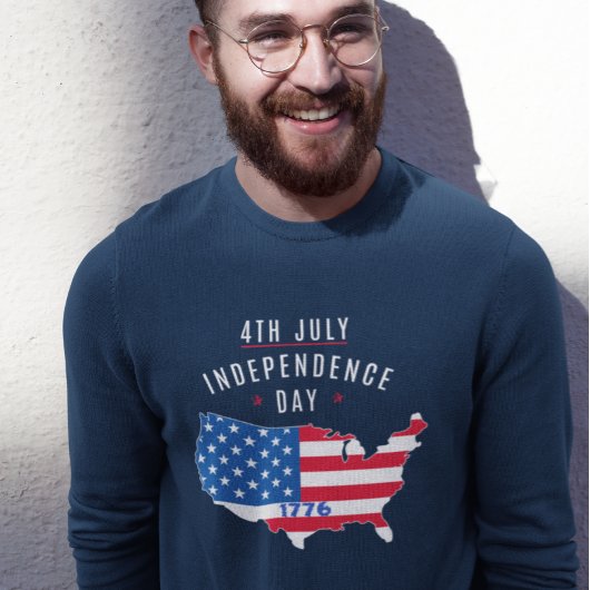 Sweatshirt Conception de la fête de l'indépendance du 4 juill