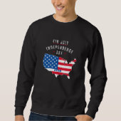 Sweatshirt Conception de la fête de l'indépendance du 4 juill (Devant)
