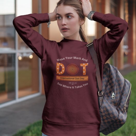 Sweatshirt Conception de la journée internationale des points