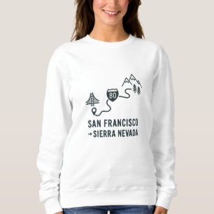 Sweatshirt Conception de la route de San Francisco à Sierra N