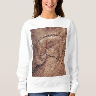Sweatshirt Conception de la texture du grain de bois rustique