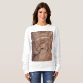 Sweatshirt Conception de la texture du grain de bois rustique (Devant entier)