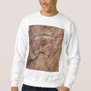 Sweatshirt Conception de la texture du grain de bois rustique