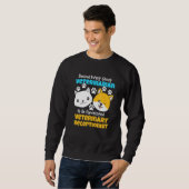 Sweatshirt Conception de l'assistant vétérinaire - Récepteur (Devant entier)
