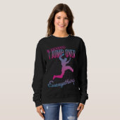 Sweatshirt Conception de l'homme de saut de Parkour (Devant entier)